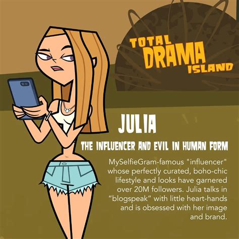 total drama julia|julia total drama last name.